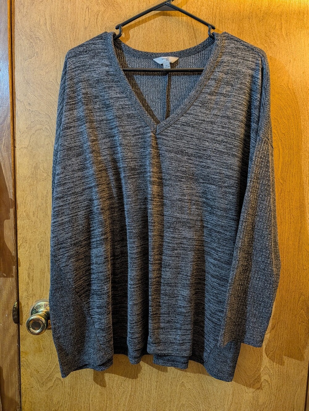 Terra & Sky Gray Plus Sweater.